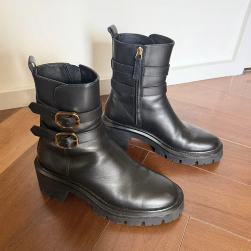 Massimo dutti black leather - massimo,