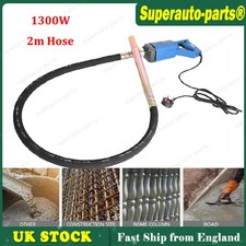 Electric Concrete Vibrator Poker w/ 2m Shaker Hose Kit 1300W Hand Held Vibrating