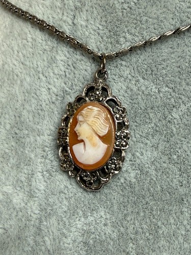 Vintage silver tone shell - vintage,