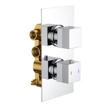 Chrome Modern Square Concealed