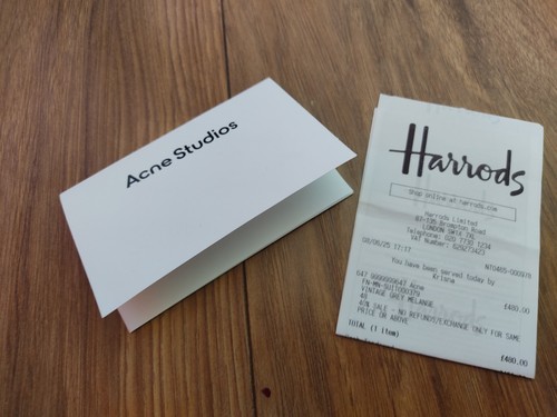 Acne studios receipt holder - receipt,