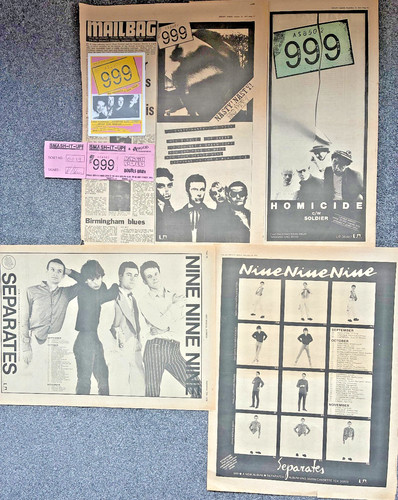 999 original music - 999, press