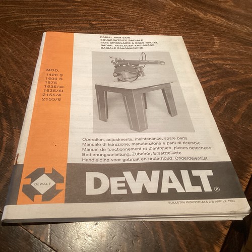 Dewalt radial arm saw - dewalt,