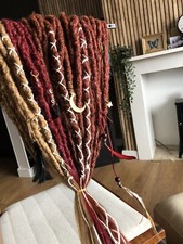 43  (crochet Synthetic) dreadlocks hair extensions double ended