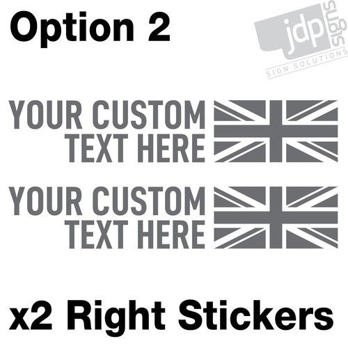 Personalised union jack - x2,
