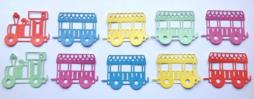 Baby train set die cuts - baby,