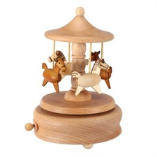Carousel Music Box Wooden