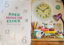 CHARTS ONLY Funky Seventies Look Clock Cross Stitch Pattern