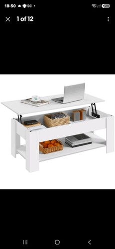 Lift top coffee table with - up,