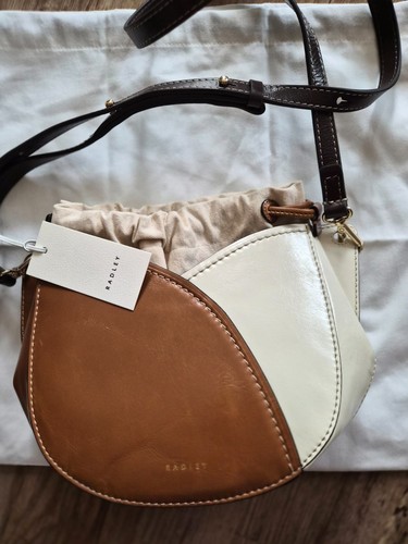 Radley tan leather and cream
