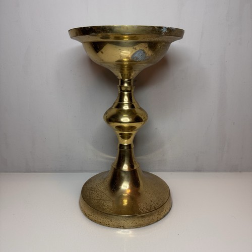 Vintage brass metal pillar - or,