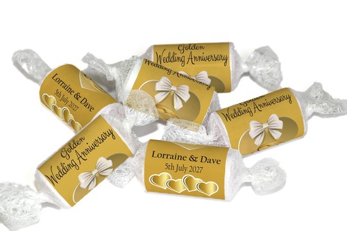 50th golden wedding - golden,