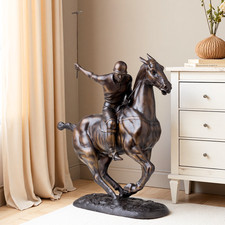 24" Casting Bronze Polo Player