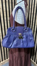 Womens Purple Real Leather