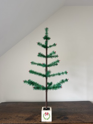 Green goose feather christmas - green,