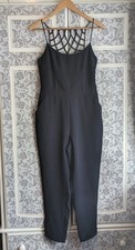 Lipsy Jumpsuit Navy Blue Size