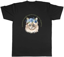 Guardian Angel Mens T-Shirt Lucky Ones have a Ragdoll Cat Tee Gift
