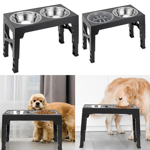 Elevated dog double bowls - elevated,