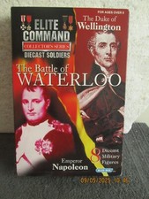 BLUE BOX  ELITE COMMAND DIECAST SOLDIERS  THE BATTLE OF WATERLOO     see des.