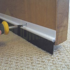 Door Draught Excluder Brush Strip Bar 25 mm Stormguard Heat Seal Energy Savings