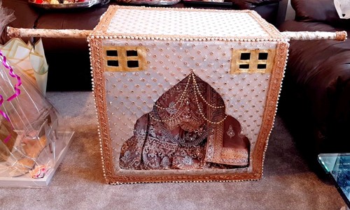 Wooden doll house room - wooden,