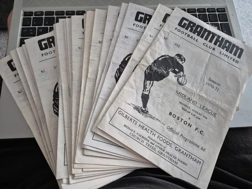 Grantham town away programmes - away,