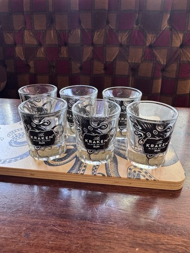 Kraken rum shot glasses with - kraken,