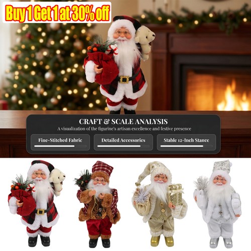 30cm standing santa claus - 30cm,