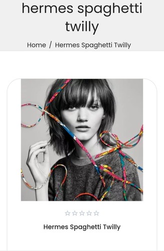Hermes twilly spaghetti silk - hermes,