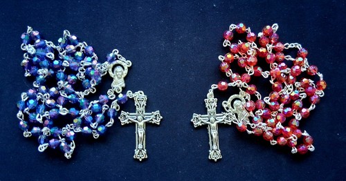 Catholic rosary beads acrylic - rosary, beads,