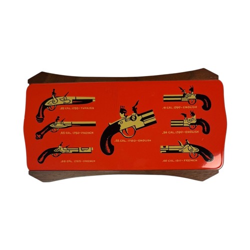 Flintlock pistols wood - pistols, box
