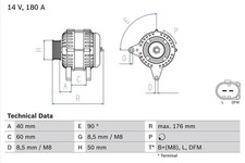 Bosch Generator for Skoda