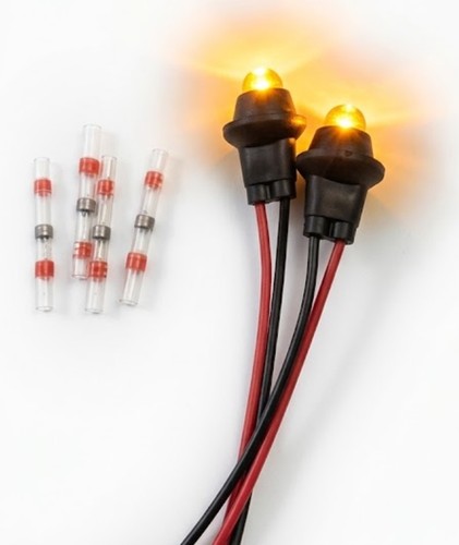 501 bulb holder with - 2x, amber