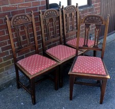 Set 4 antique Arts & Crafts