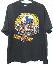 Vintage 80s Van Halen Live Live Tour T-Shirt, Black, Size Medium / Single Stitch