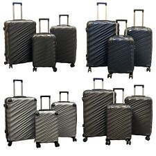 Hard Shell Suitcase 4 Wheel Travel PC ABS Cabin Luggage Trolley Lightweight Case