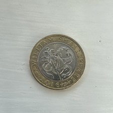 2016 £2 William Shakespeare £2 Pound Coin Comedies Jester mint errors