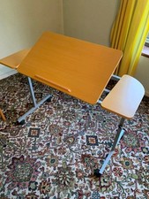 Adjustable Mobile Overbed Chair Table