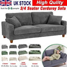 Modern 4 Seater Corduroy Sofa