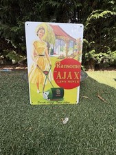 Ransomes ajax lawnmower - lawnmower, steel