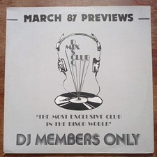 Disco Mix Club March 87 Previews Vinyl Lp