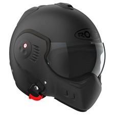 Roof Boxer Alpha Motorcycle Motorbike Flip Up Helmet - Matt Black