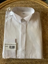 Wing Collar Men's White Shirt