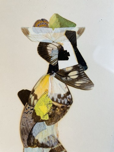 African butterfly wing art - african,