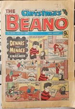 The Beano Comic No 2058- 1981 – Dec 26th  Christmas cover Dennis the Menace