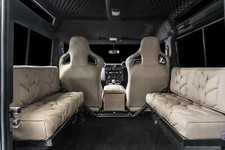 Classic Land Rover  Defender 90 - Black Quilted Leather Headlining