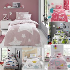 New Kids Range Duvet Set for Boys Girls Reversible with Pillow Case Duvet Cover