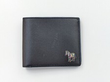Paul Smith Zebra Patch Blue Trim & Interior Leather Billfold Wallet