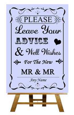Lilac Guest Book Wish Tree Gay