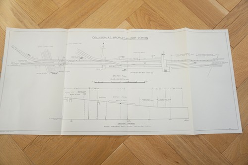 1955 bromley bow station - by,